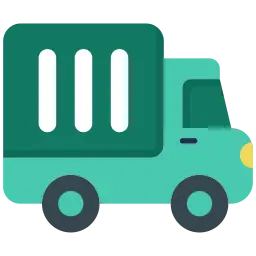 Green Truck Logo with white line to show Hire Loading Vehicles with app in Chimakurti